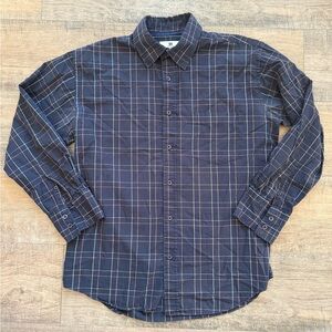 💠 Vintage Monsieur Givenchy Blue Windowpane Check Shirt